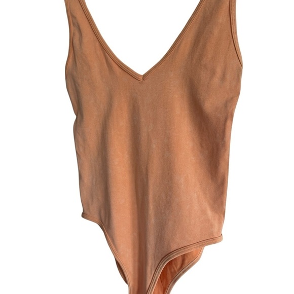 Intimately Free People Seamless Bodysuit, Washed Orange, Size M/L - Picture 5 of 8